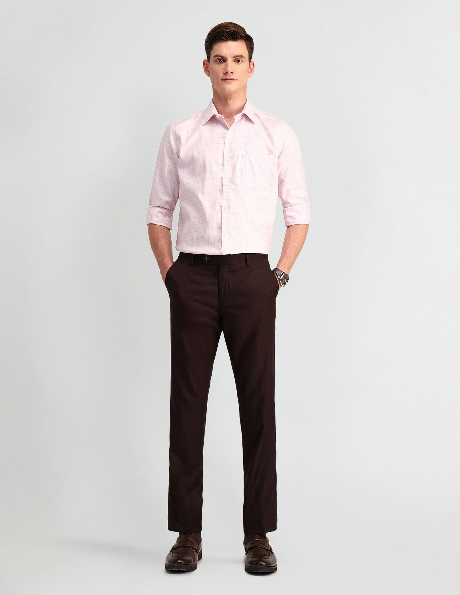 Arrow Manhattan Slim Fit Cotton Shirt