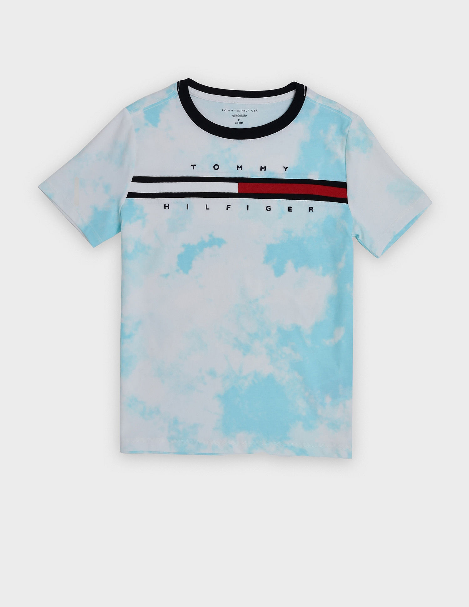 Tommy Hilfiger Kids Boys Tie & Dye Regular Fit Cotton T-Shirt