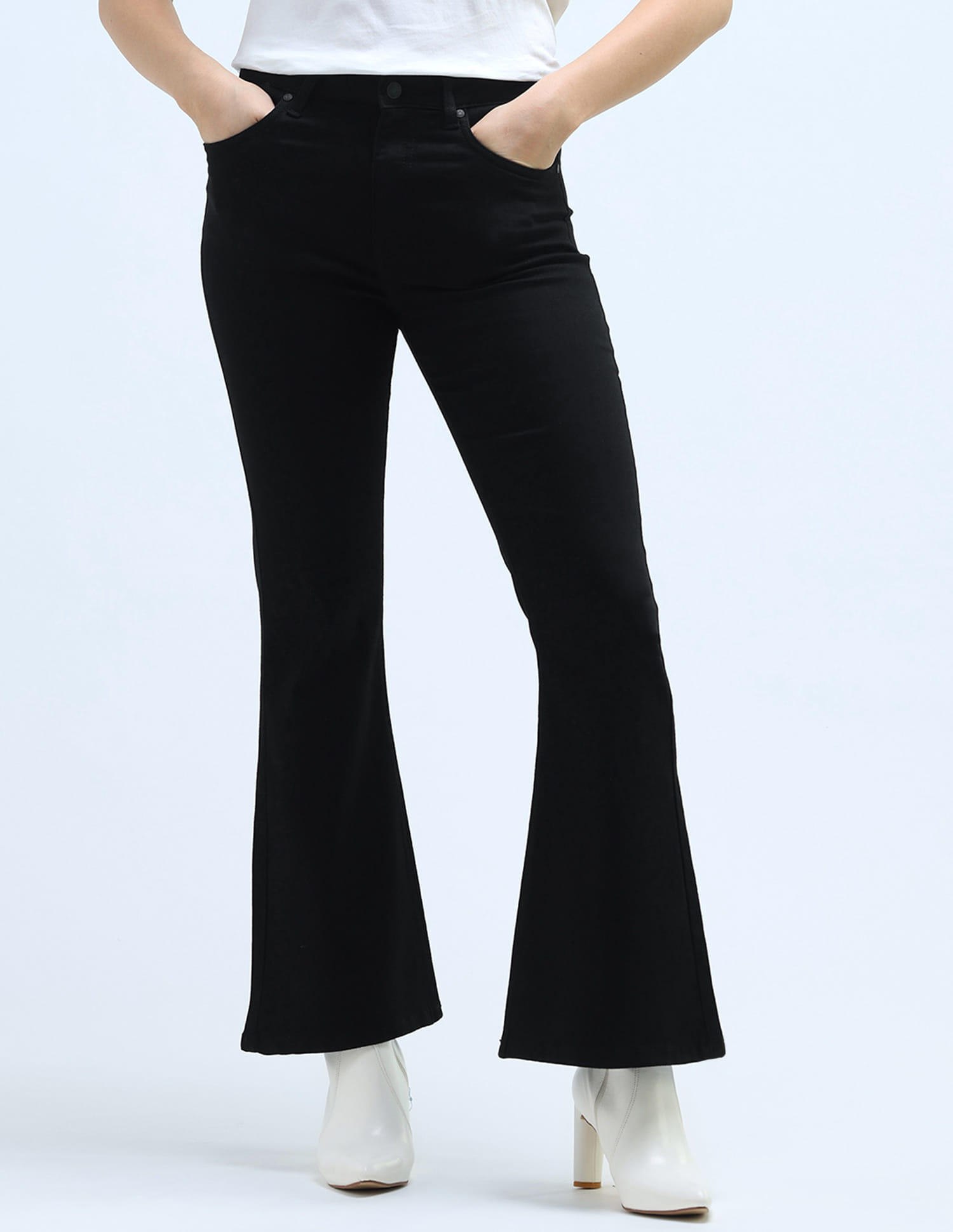 Buy U.S. Polo Assn. Women High Rise Extreme Flare Fit Jeans