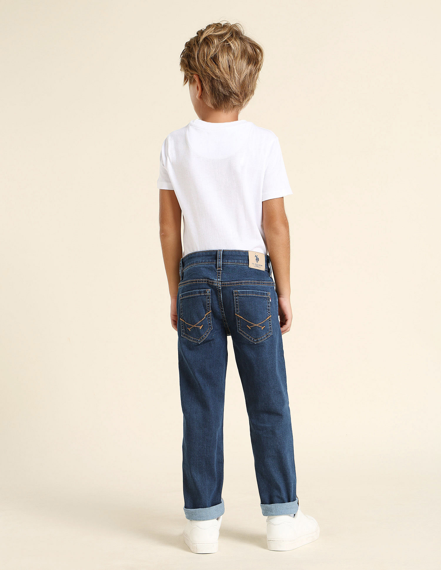 U.S. Polo Assn. Kids Boys Slim Fit Blue Jeans
