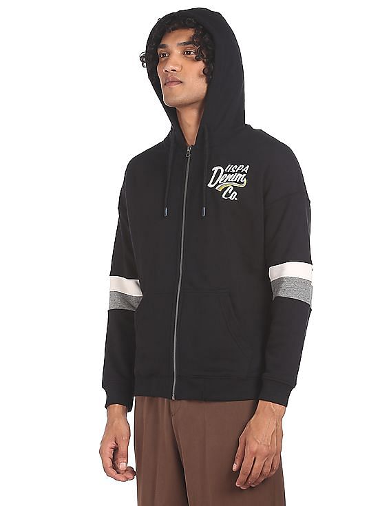 U.S. Polo Assn. Denim Co. Solid Hood Sweatshirt