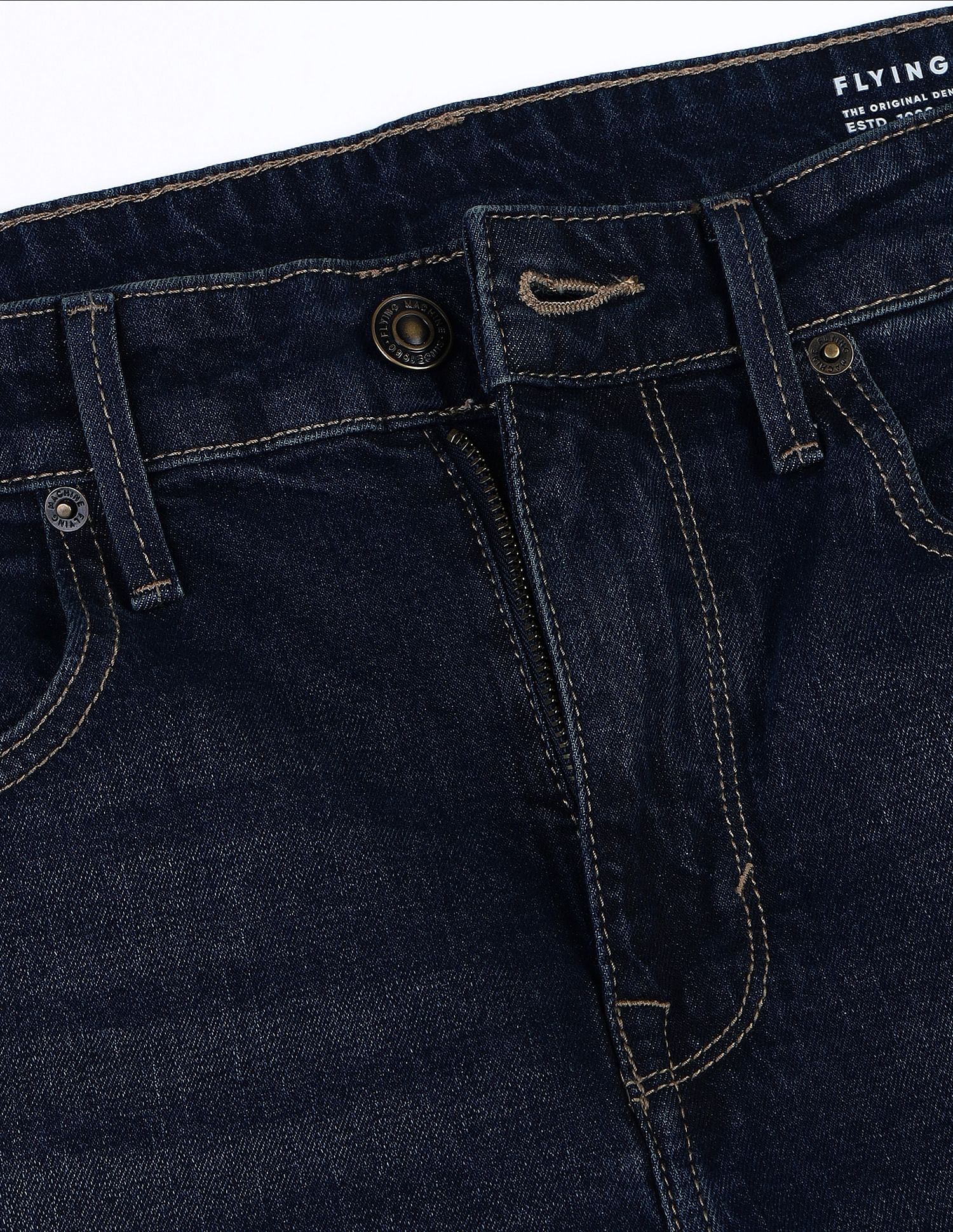 Flying Machine Mid Rise Slim Tapered Fit Jeans