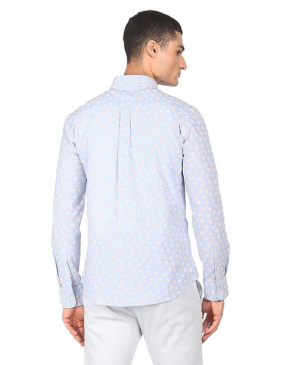 U.S. Polo Assn. Spread Collar Printed Casual Shirt
