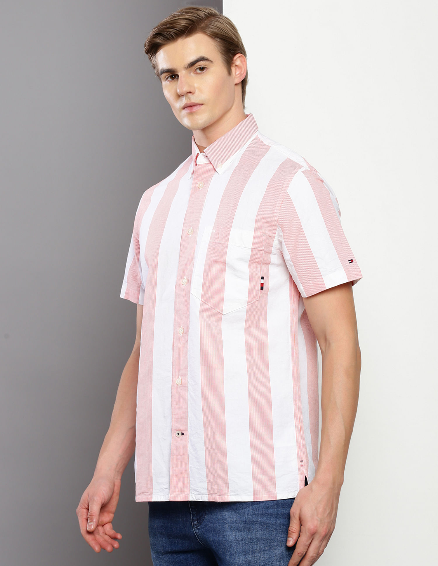 Tommy Hilfiger Vertical Stripe Regular Fit Shirt