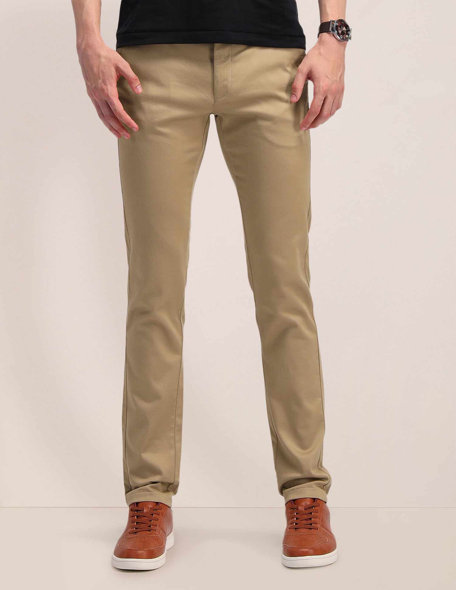 U.S. Polo Assn. Austin Slim Fit Flat Front Trousers
