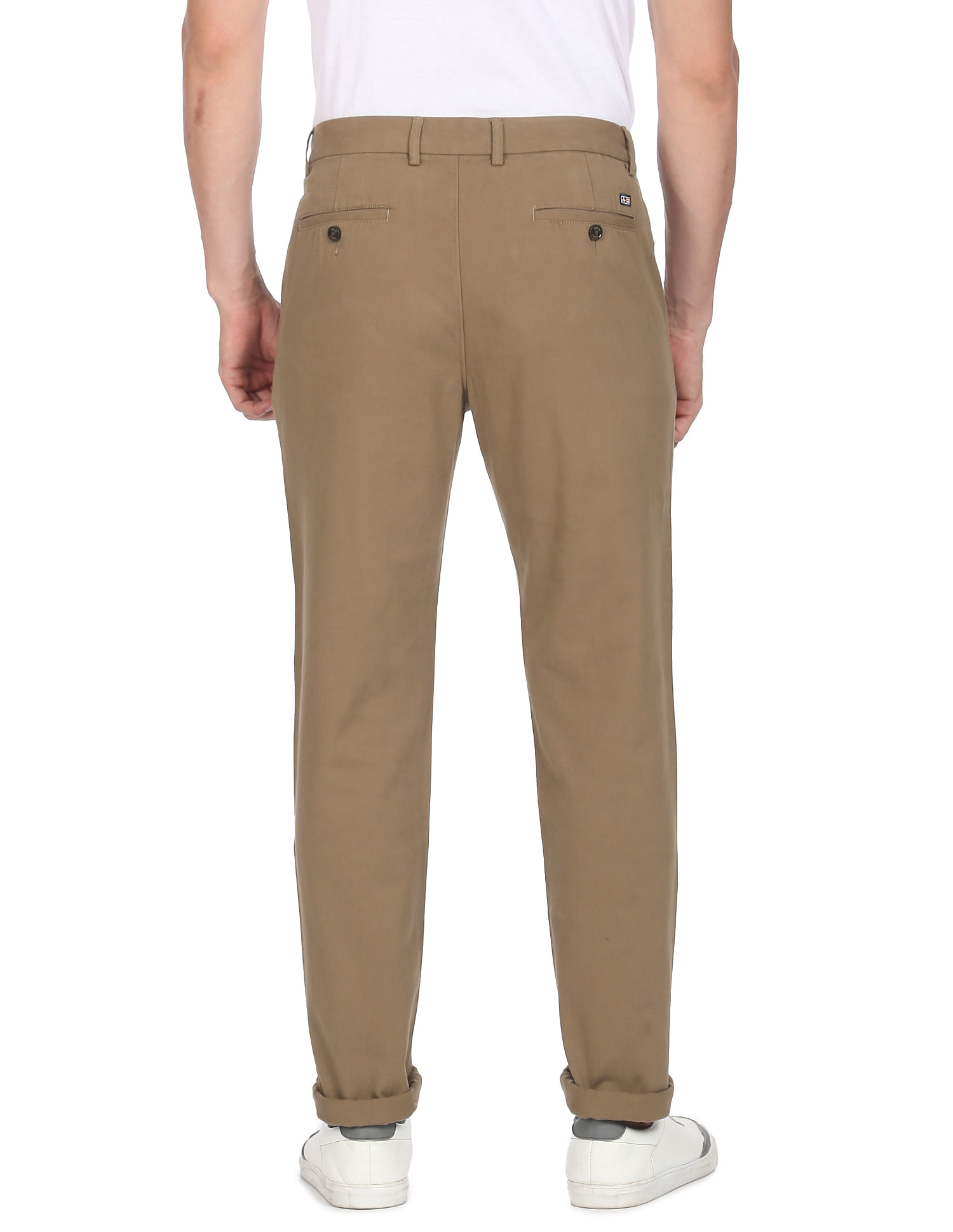 Twill Low Rise Skinny Trousers