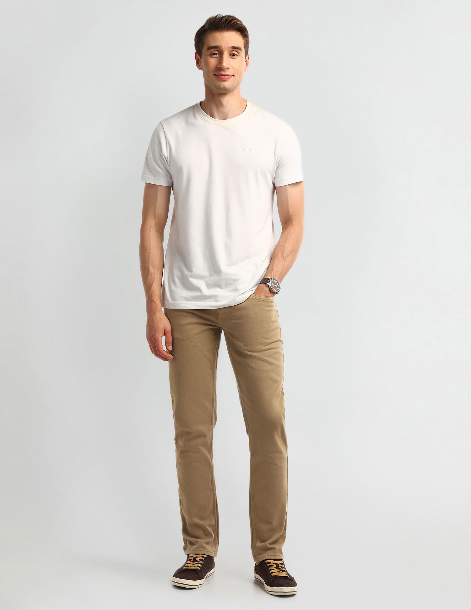 U.S. Polo Assn. Denim Co. Brandon Slim Fit Brown Jeans