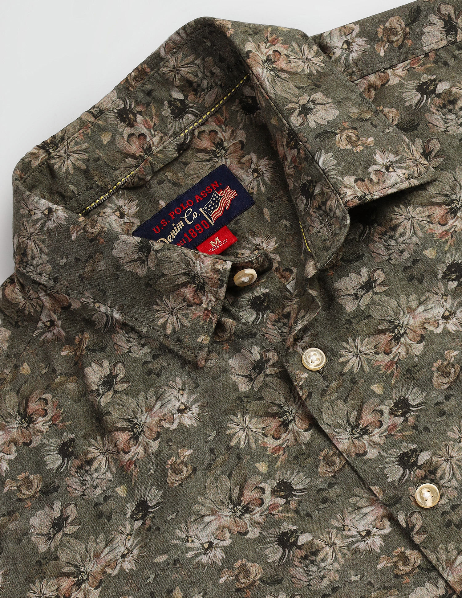 U.S. Polo Assn. Denim Co. Floral Print Slim Fit Shirt