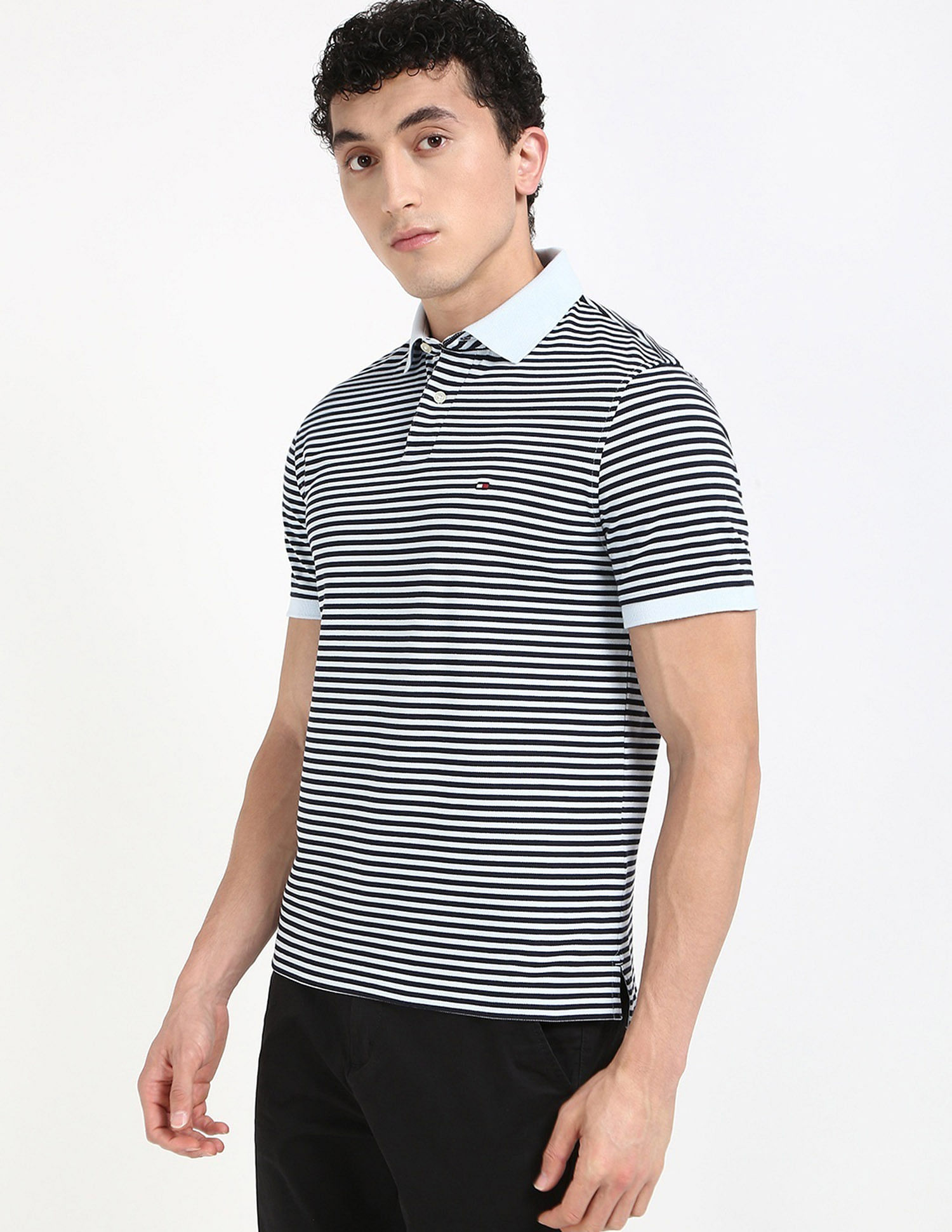 Tommy Hilfiger Striped Regular-Fit Cotton T-Shirt