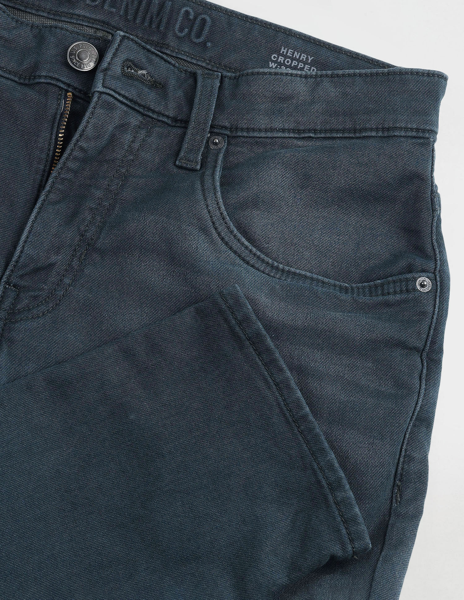 U.S. Polo Assn. Denim Co. Henry Tapered Cropped Fit Blue Jeans