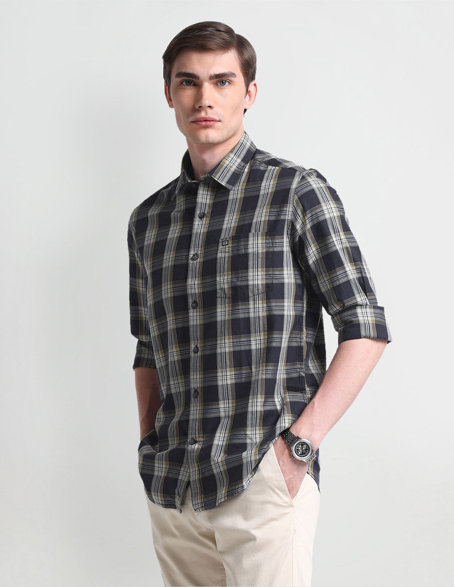 Arrow Sport Slim Fit Twill Shirt