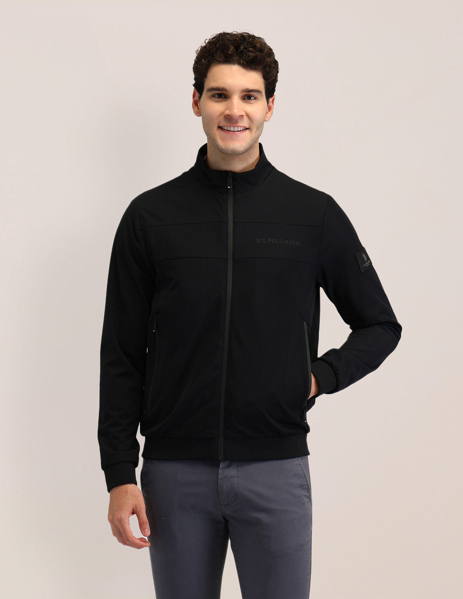 U.S. Polo Assn. Solid Regular Fit Jacket