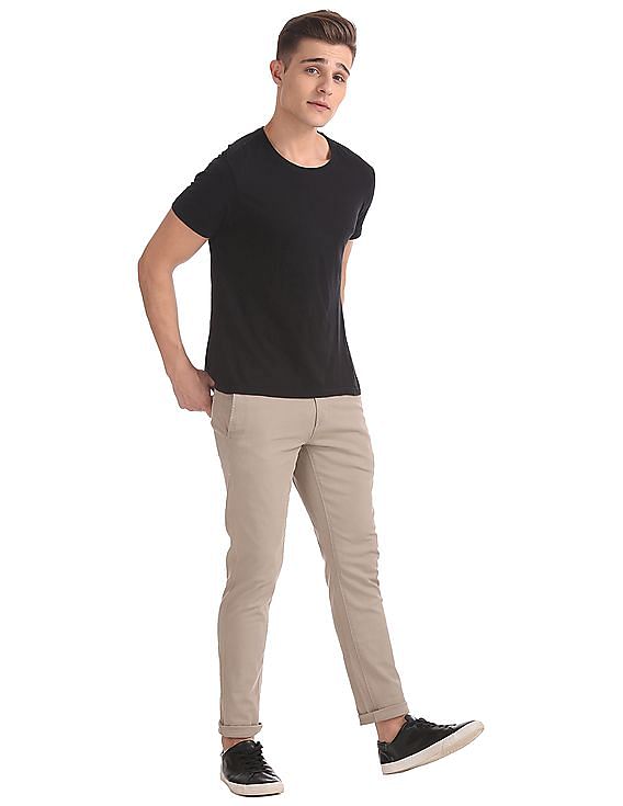 U.S. Polo Assn. Denim Co. Austin Trim Fit Patterned Trousers