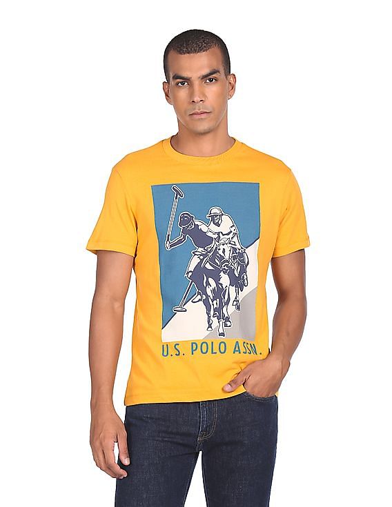U.S. Polo Assn. Denim Co. Cotton Brand Print Shirt