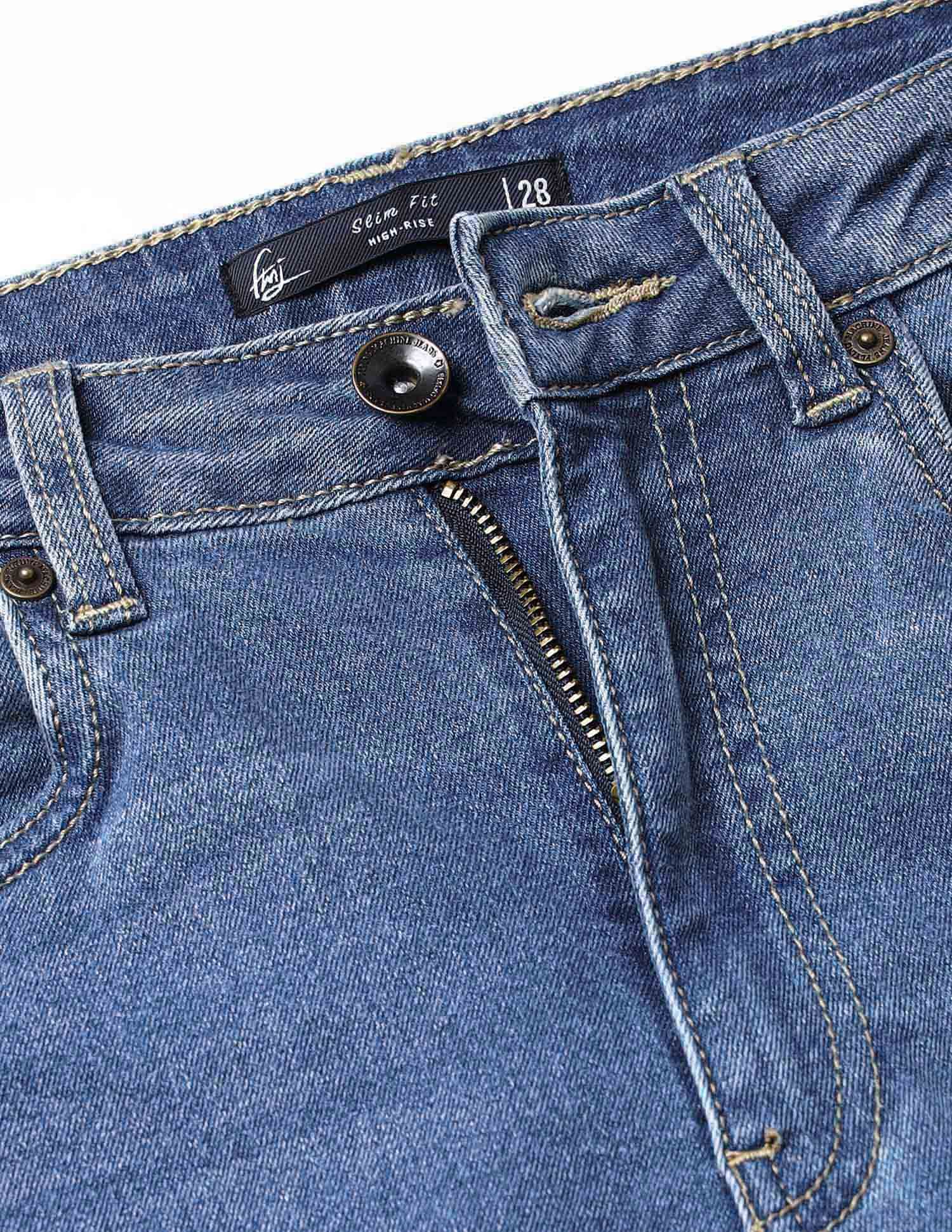 Flying Machine Women High Rise Slim Fit Jeans