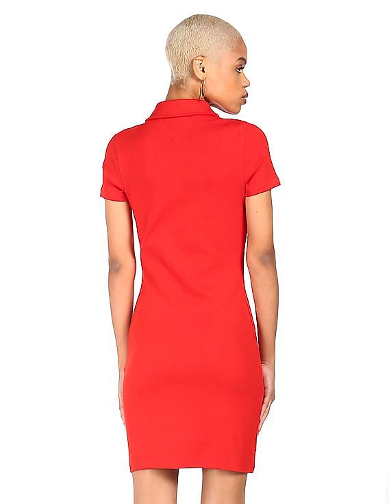 Tommy hilfiger red on sale polo dress