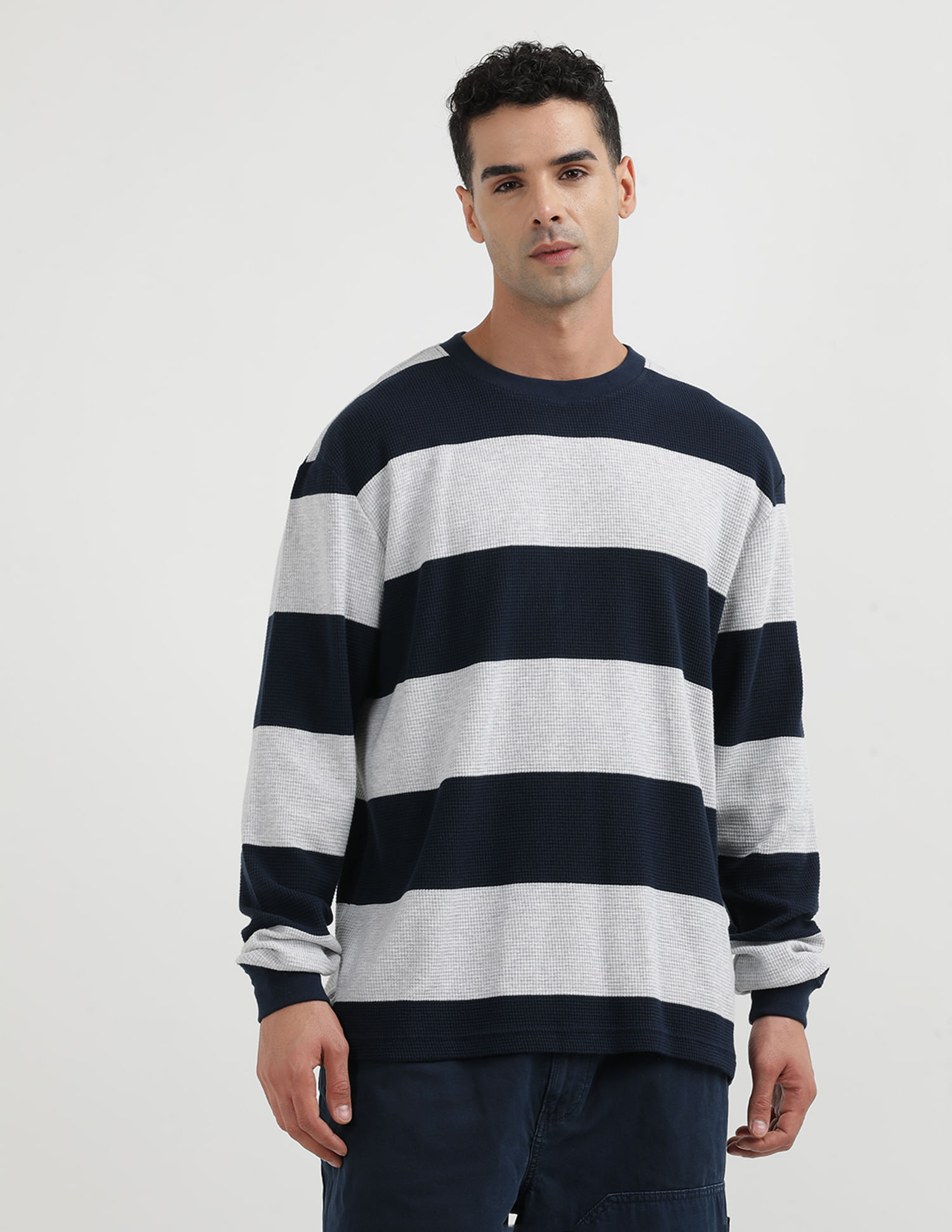 Tommy Hilfiger Waffle Stripes Long Sleeve T-Shirt