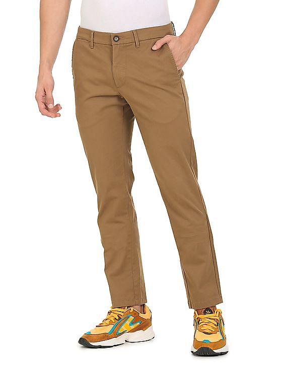 Buy Cantabil Men Cream Solid Casual Trousers Online at Best Prices in India  - JioMart.