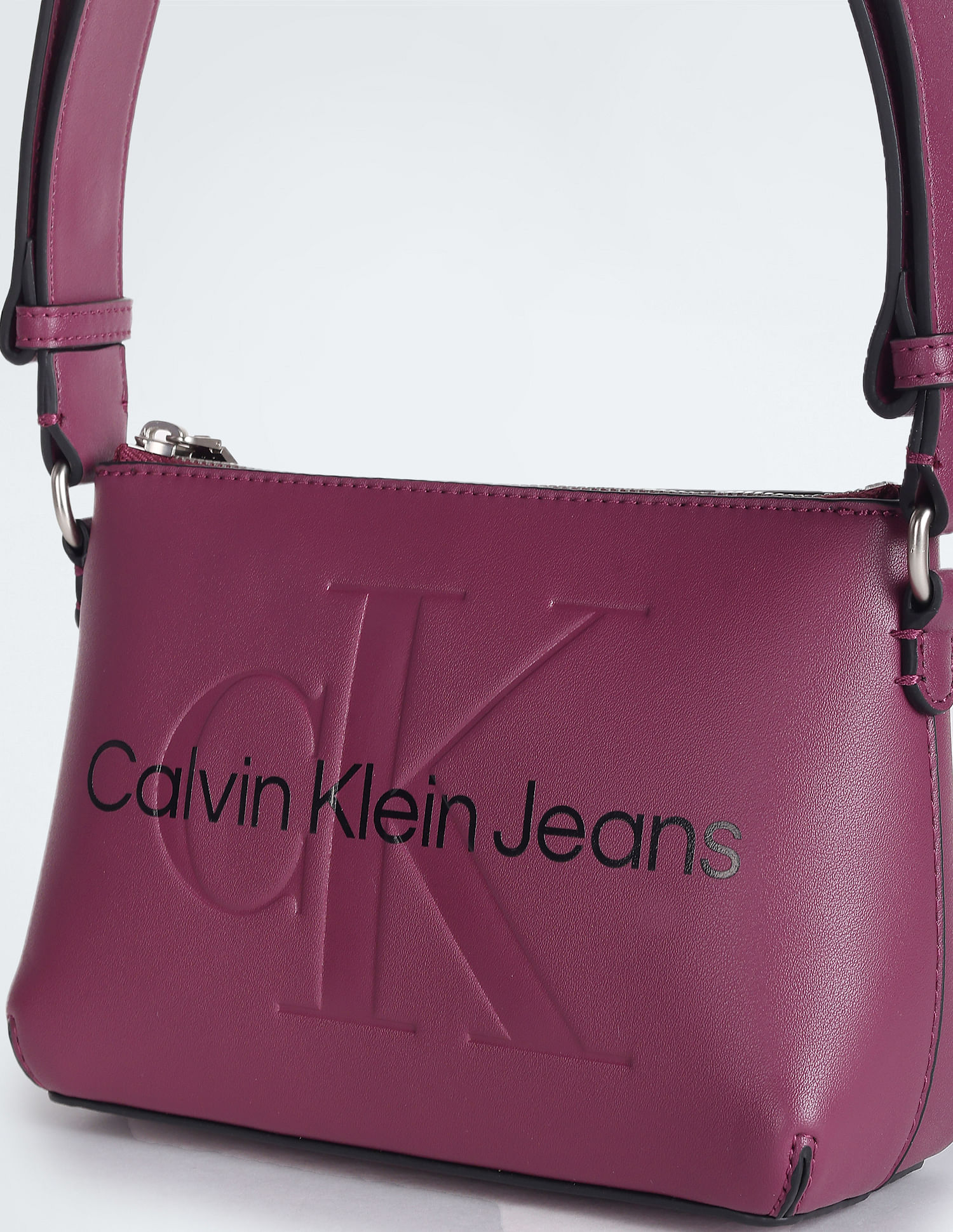 Calvin Klein Sculpted Monogram Camera Bag in Pink