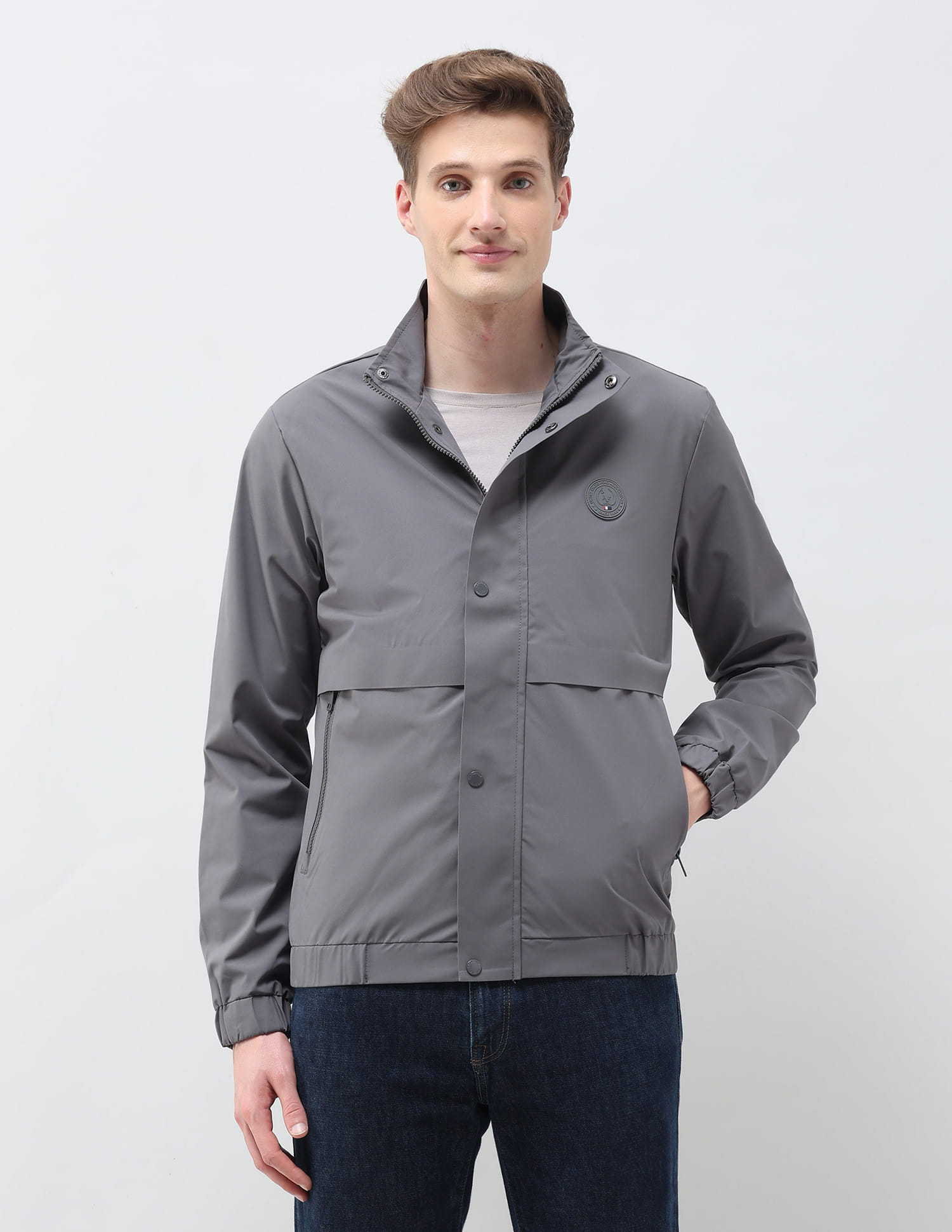Buy U.S. Polo Assn. Solid Pattern Windcheater Jacket - NNNOW.com