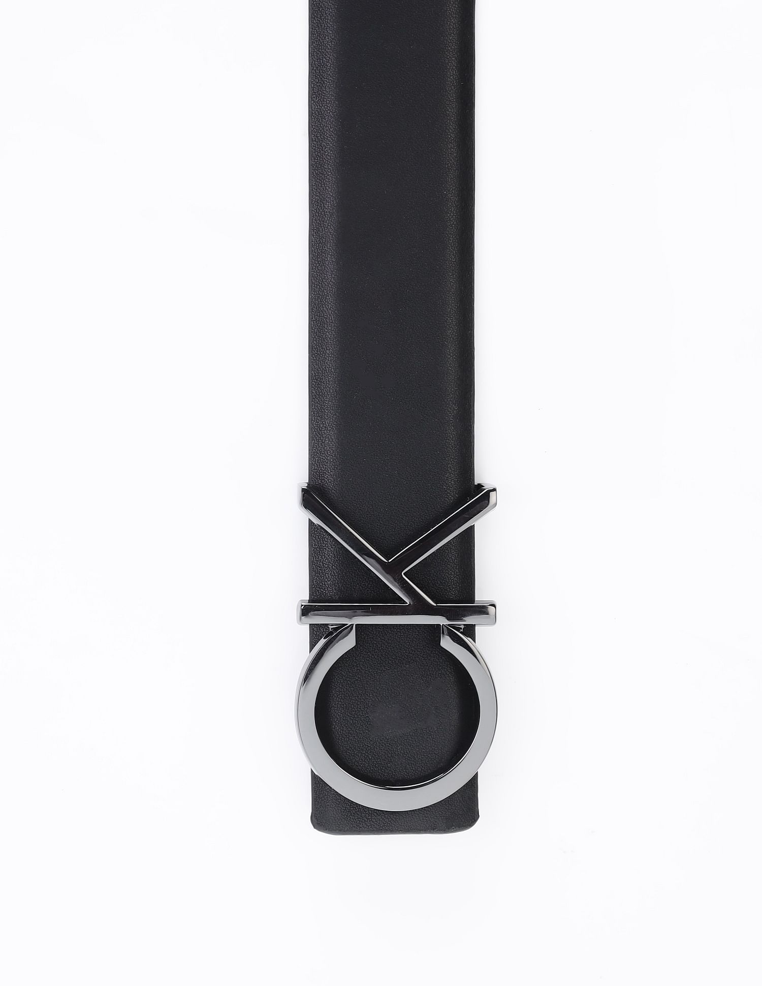 Calvin Klein Printed black Leather reversible Belts