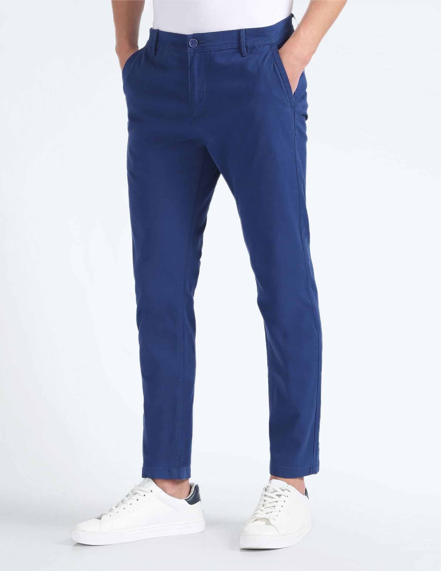 Flying Machine Slash Slim Tapered Twill Trousers