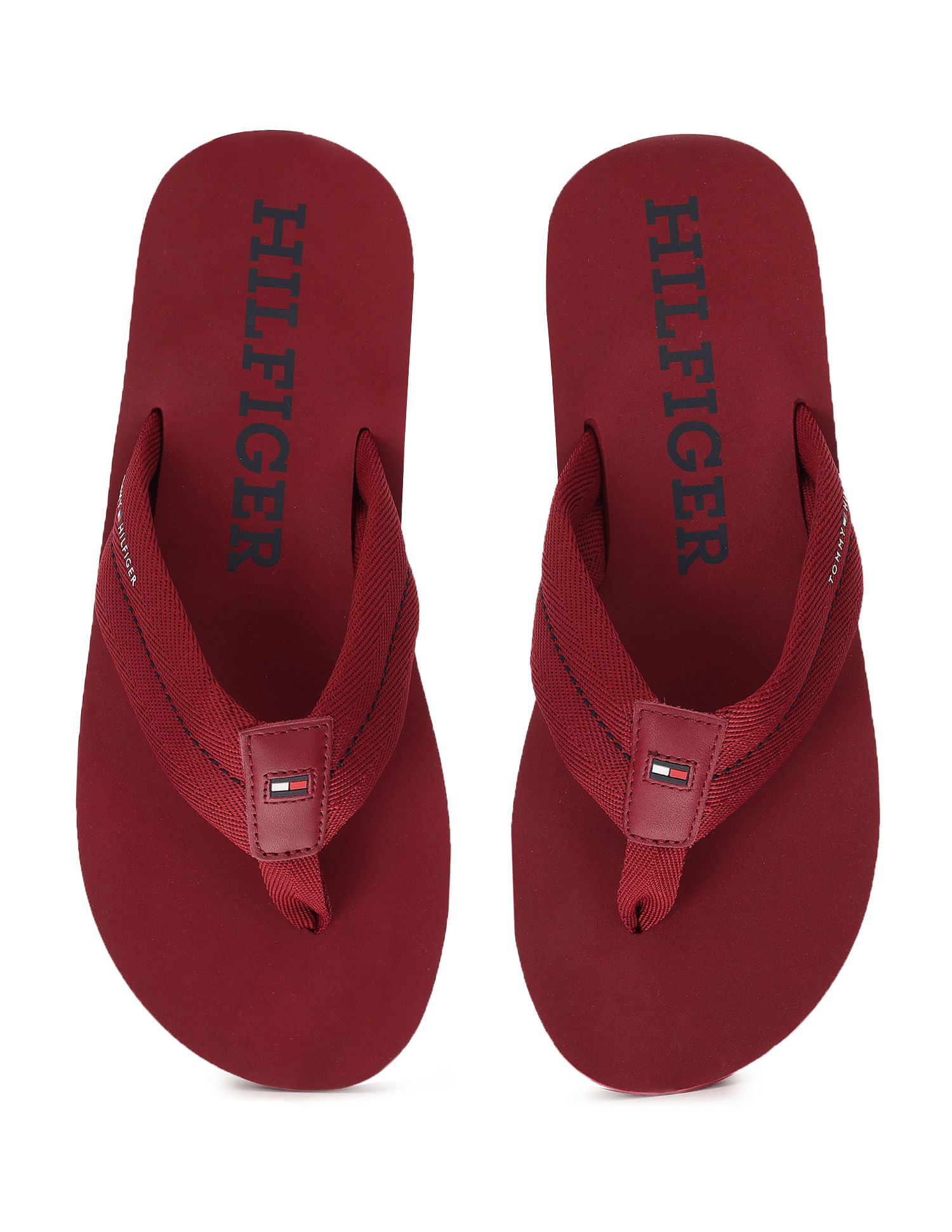 Buy Tommy Hilfiger Men Solid Beach Flip Flops NNNOW