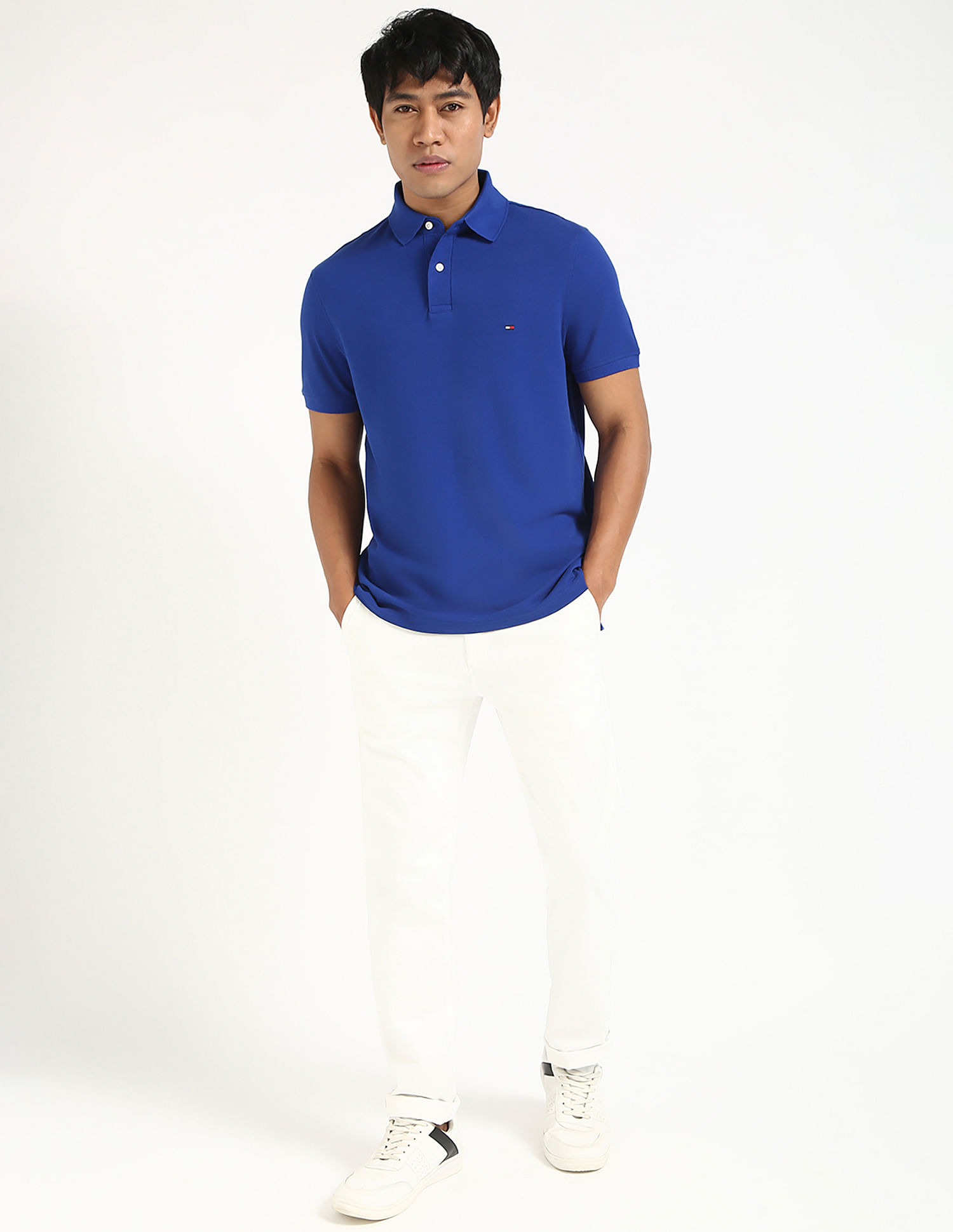 Tommy Hilfiger Solid Regular Fit Polo Shirt