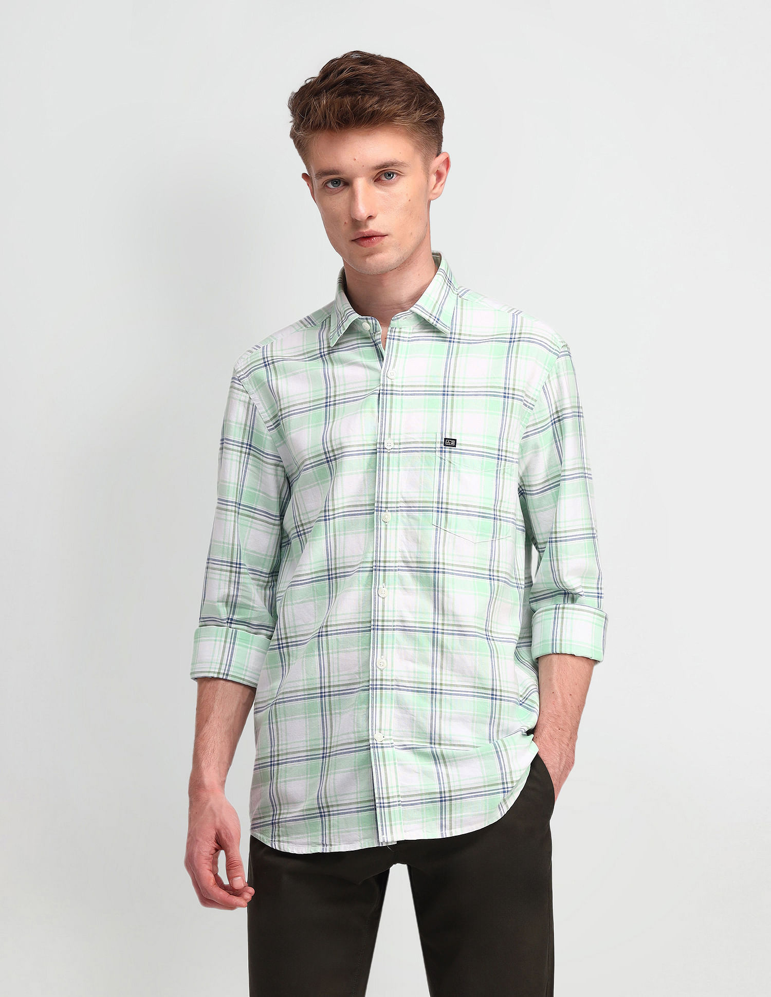 Arrow Sports Manhattan Slim Fit Cotton Shirt