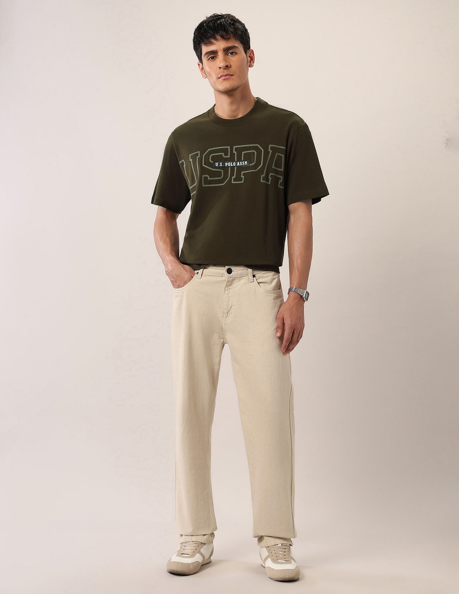 U.S. Polo Assn. Denim Co. Brand Printed Relaxed Fit T-Shirt