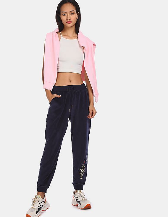 Tommy hilfiger velour on sale joggers