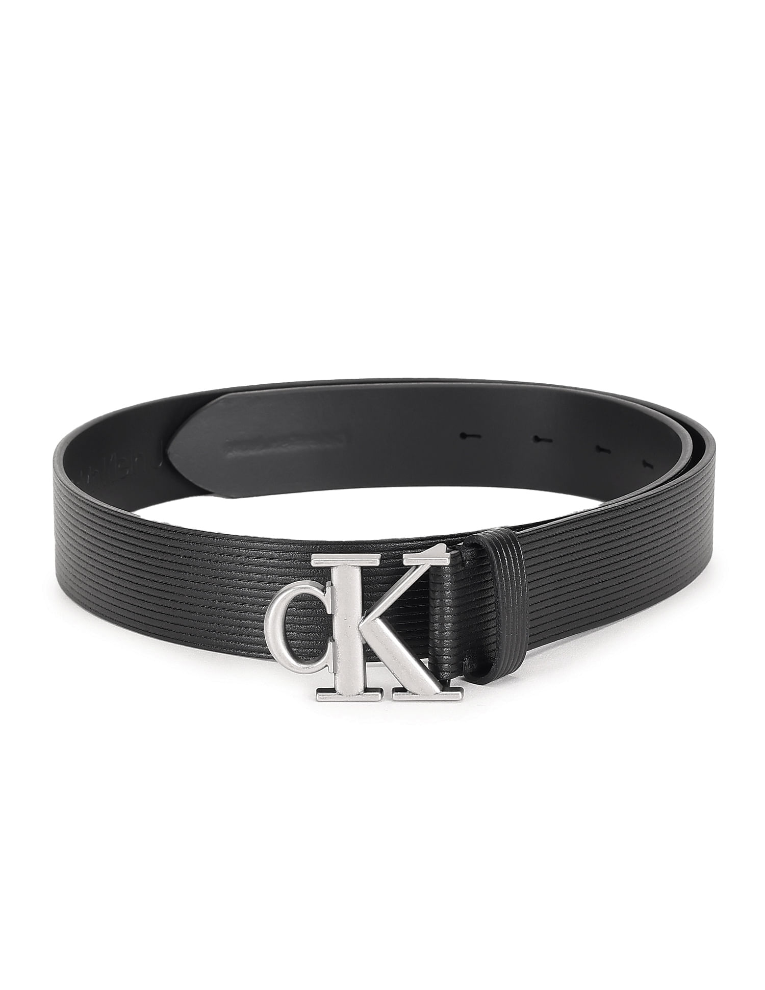 monogram-plaque buckled belt