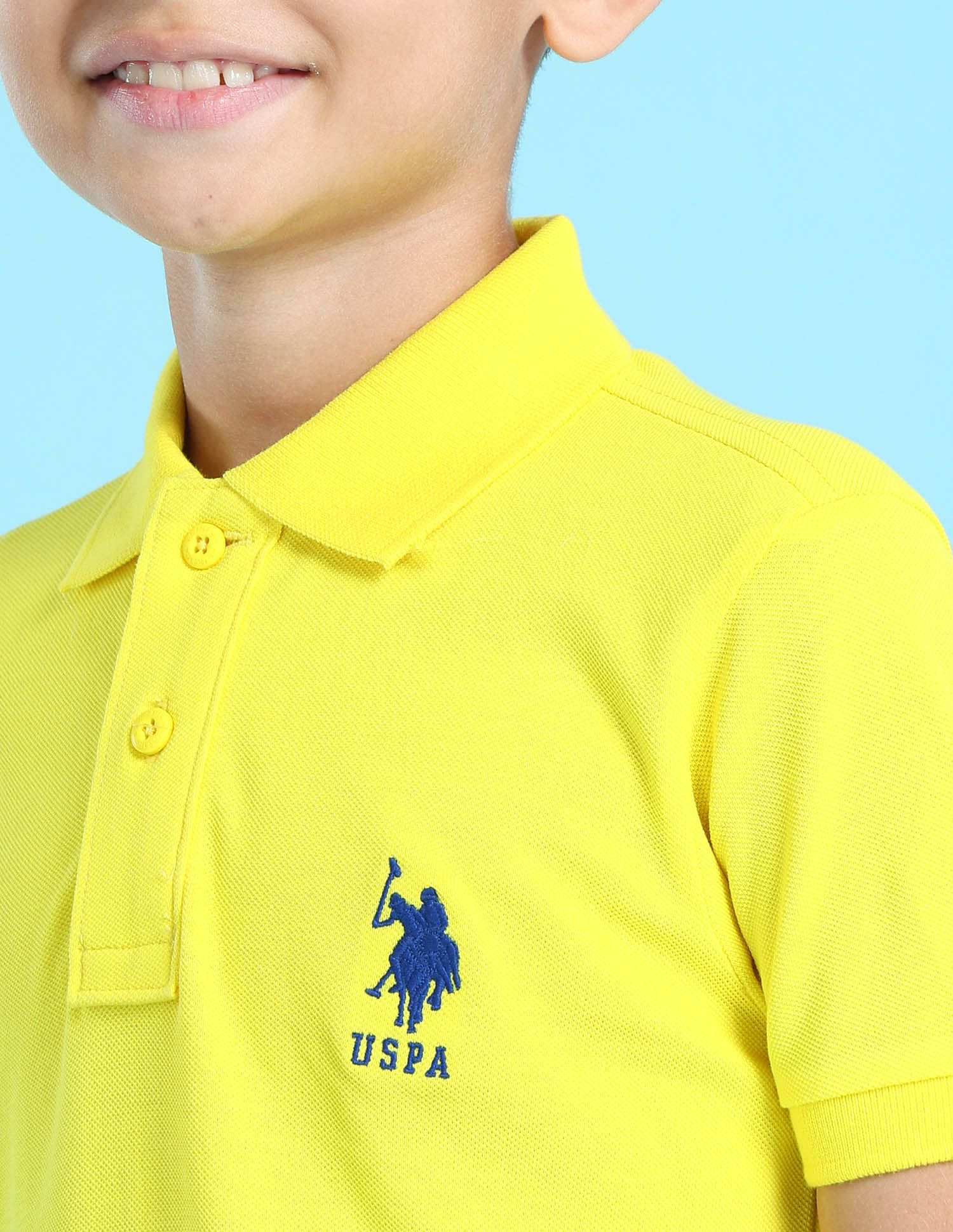 U.S. Polo Assn. Kids Cotton Pique Solid Polo Shirt