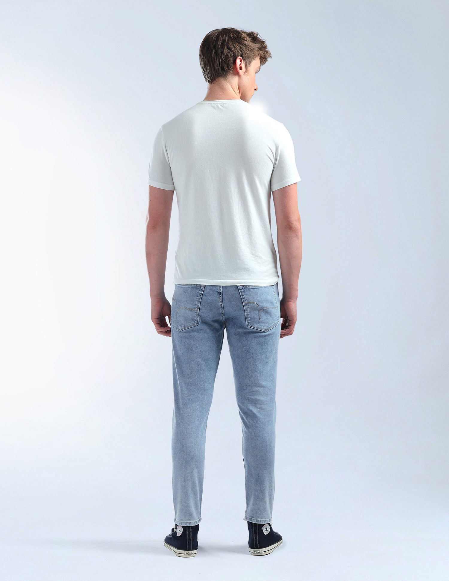 Flying Machine Mankle Relaxed Tapered Light Washed Jeans