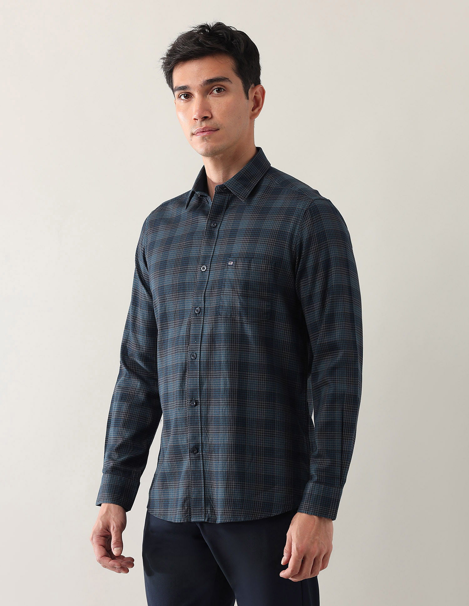 Arrow Sport Glen Checked Dobby Shirt