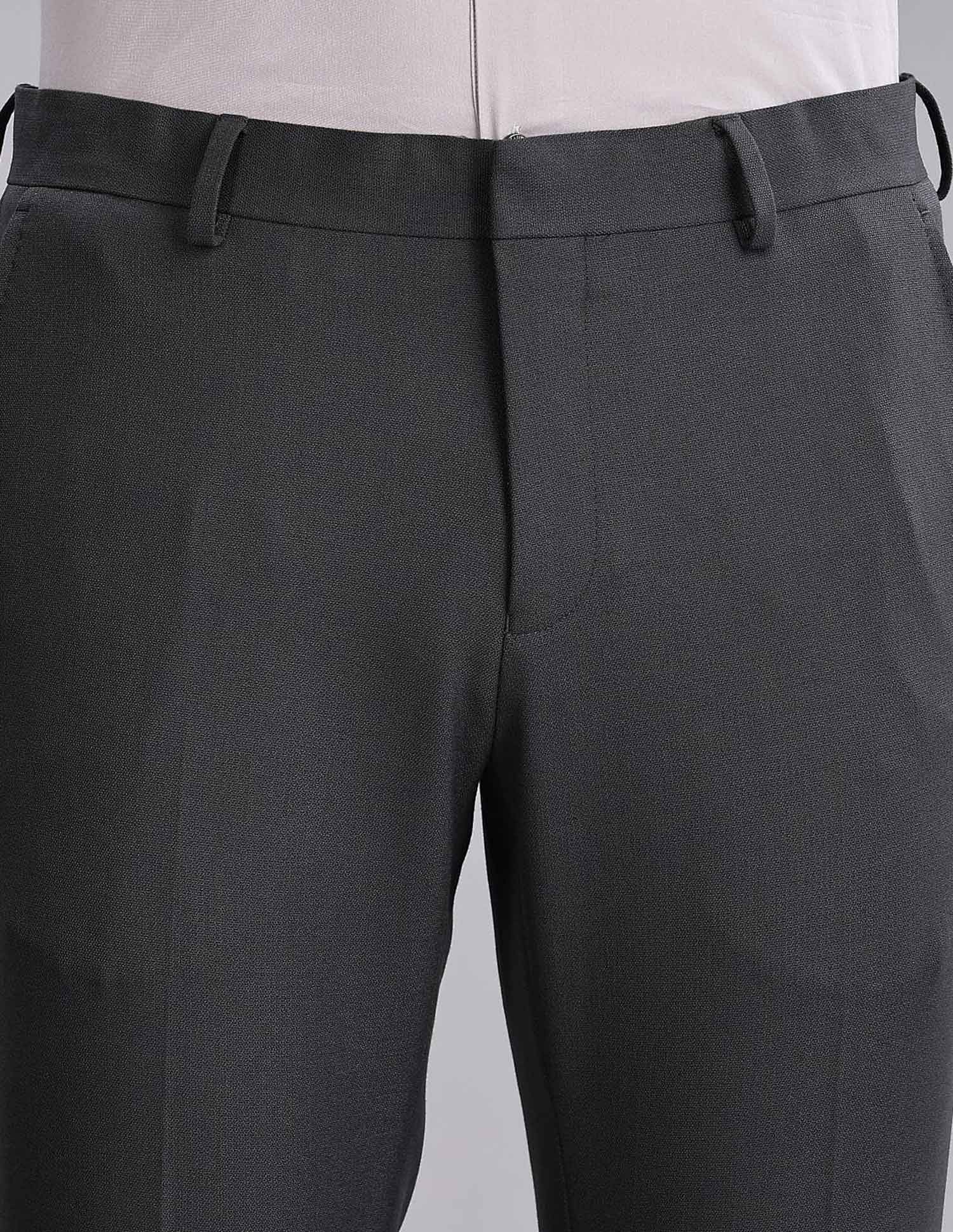 Tommy Hilfiger Regular-Fit Solid Mid Rise Trousers