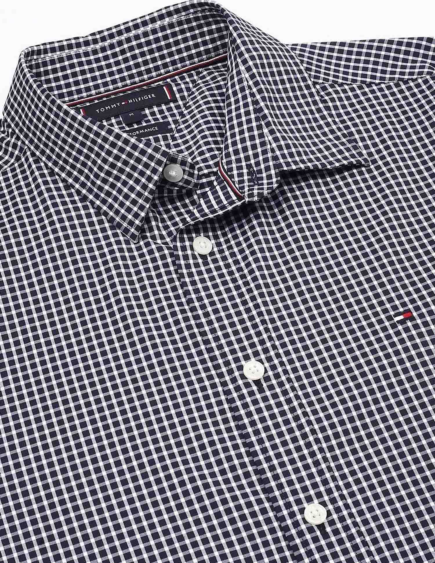Tommy Hilfiger Checked Regular Fit Twill Woven Shirt