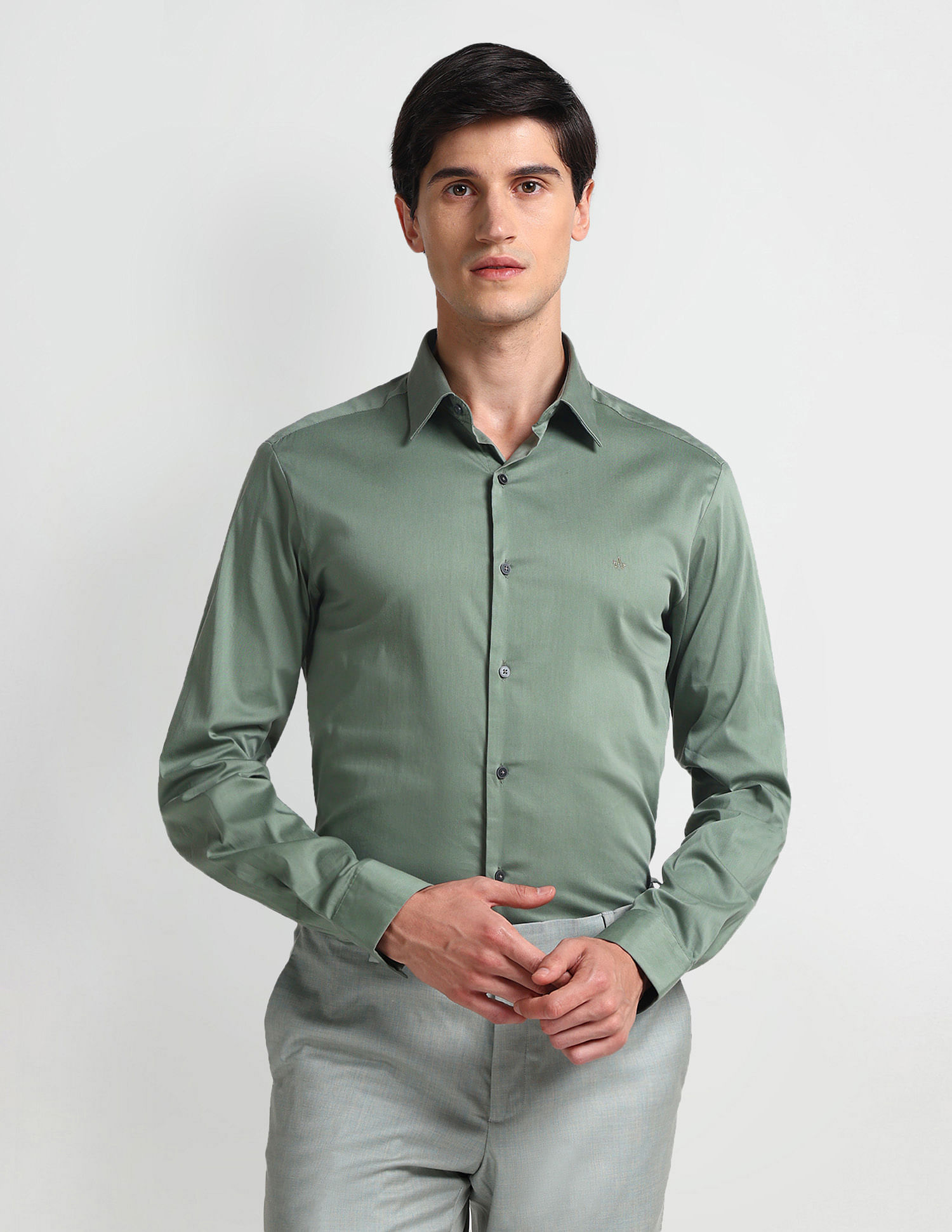 Arrow Newyork Brooklyn Super Slim Fit Twill Shirt