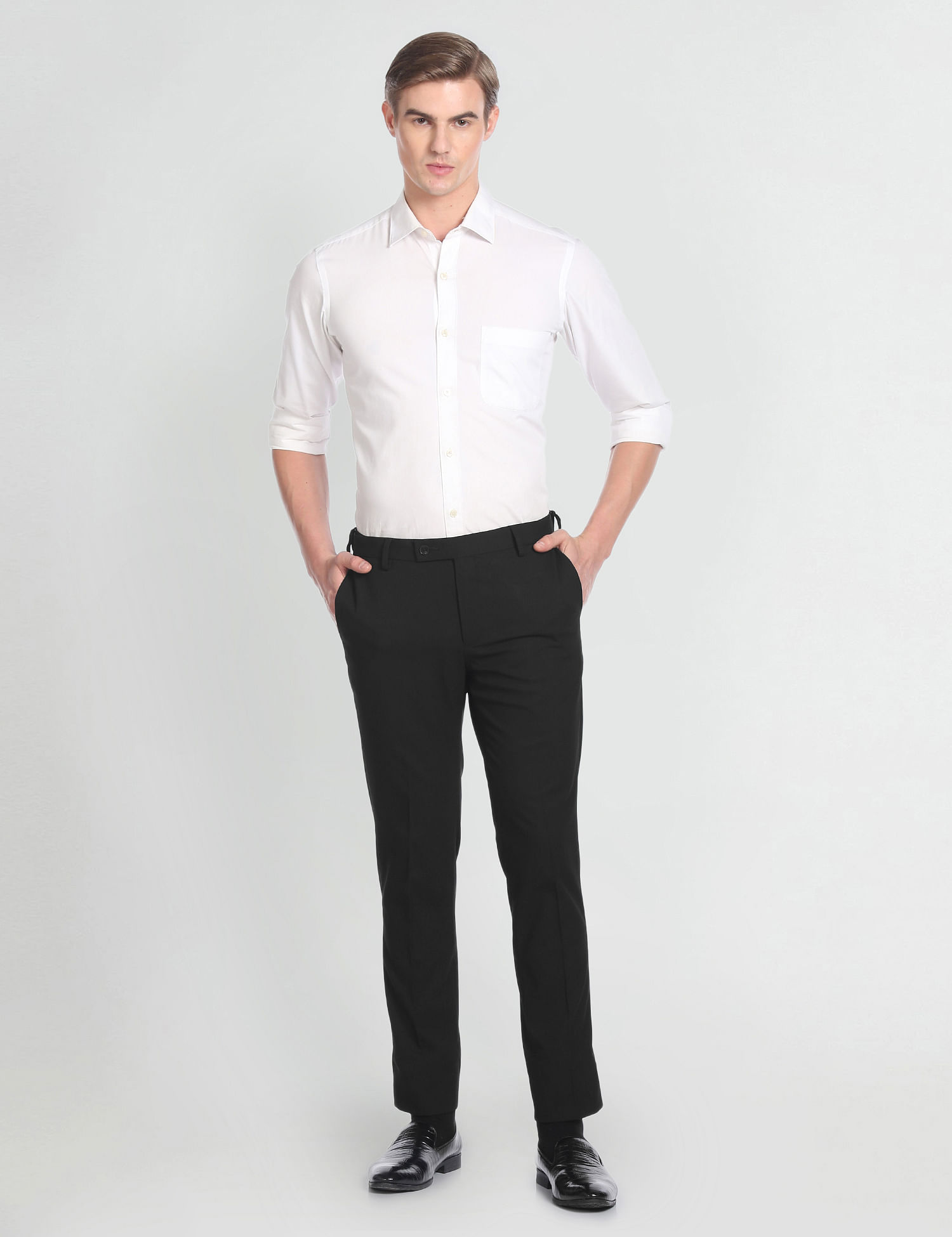 Arrow Geometric Dobby Autoflex Trousers