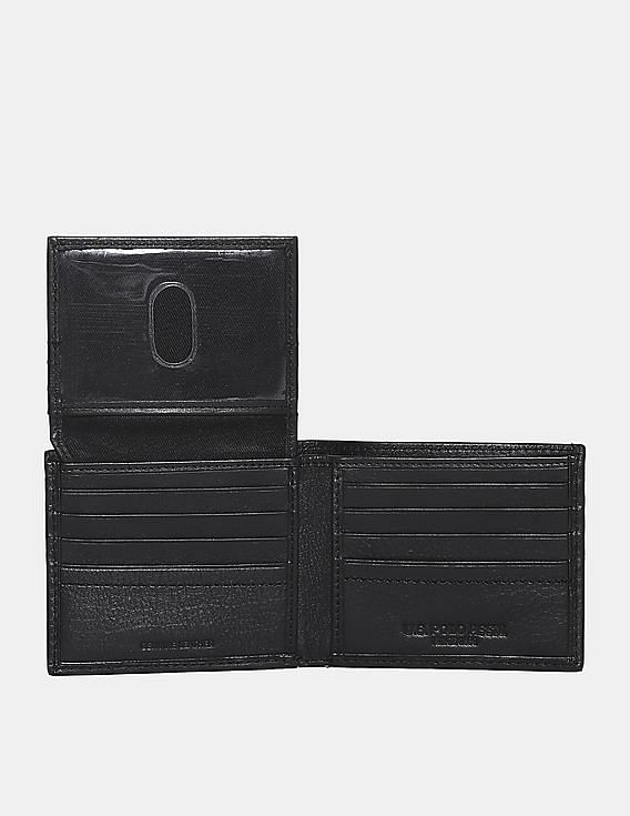 U.S. Polo Assn. Black Textured Bi-Fold Wallet