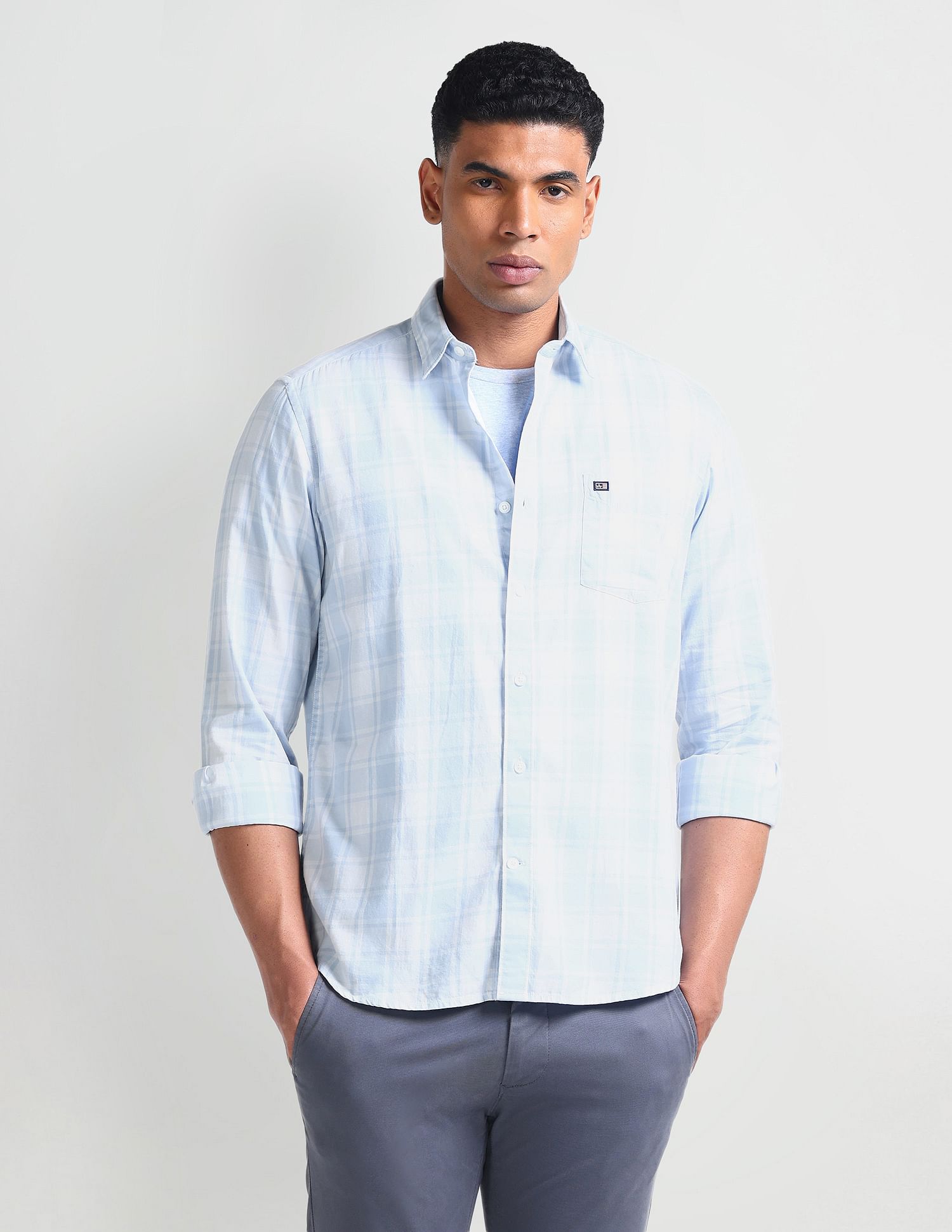 Arrow Sport Slim Fit Long Sleeve Shirt