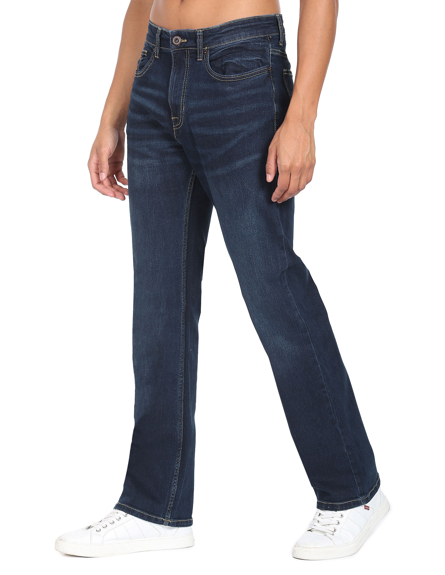 Buy Flying Machine Women Mid Rise Skinny Bootcut Fit Jeans - NNNOW.com
