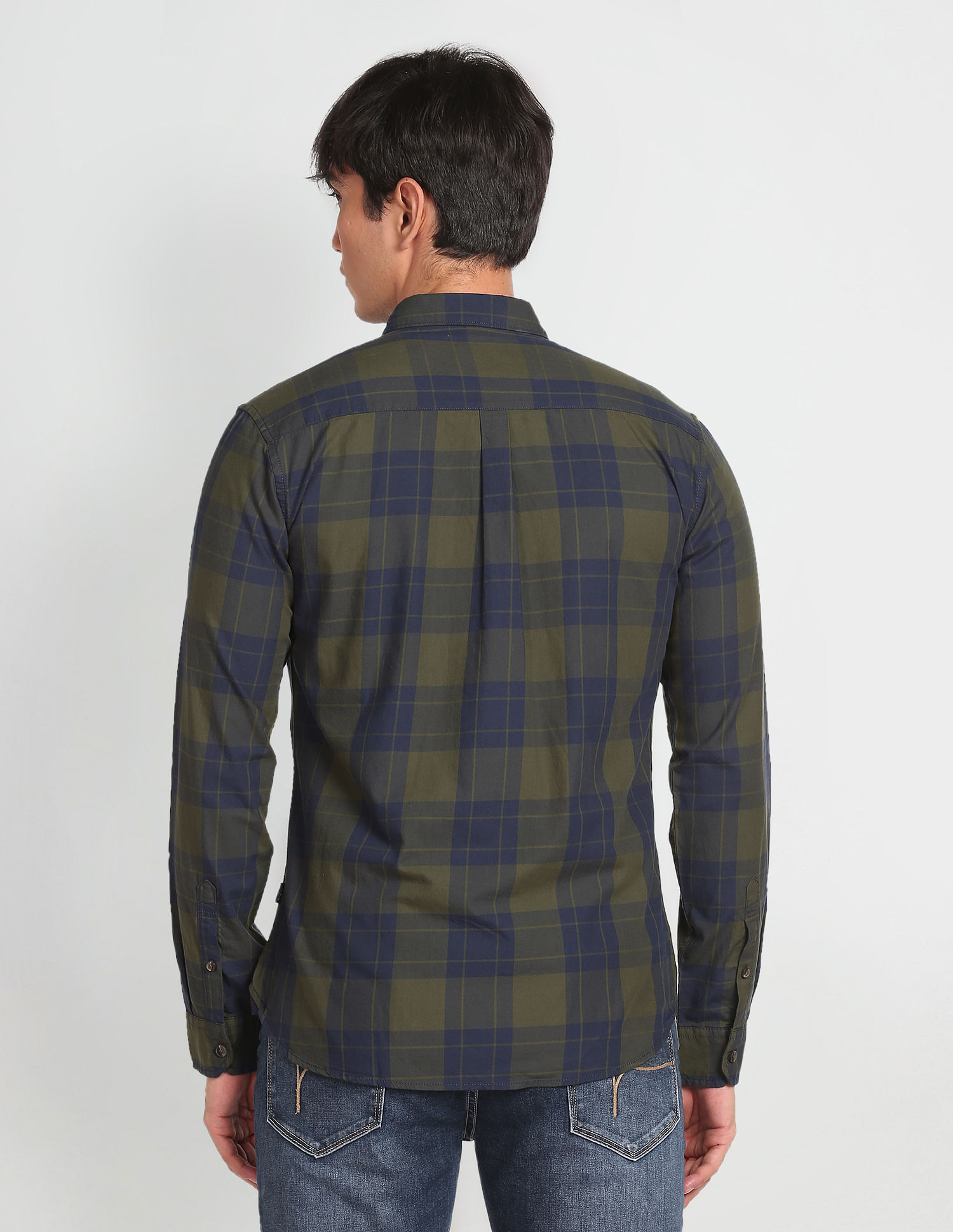 Flying Machine Cotton Tartan Check Shirt