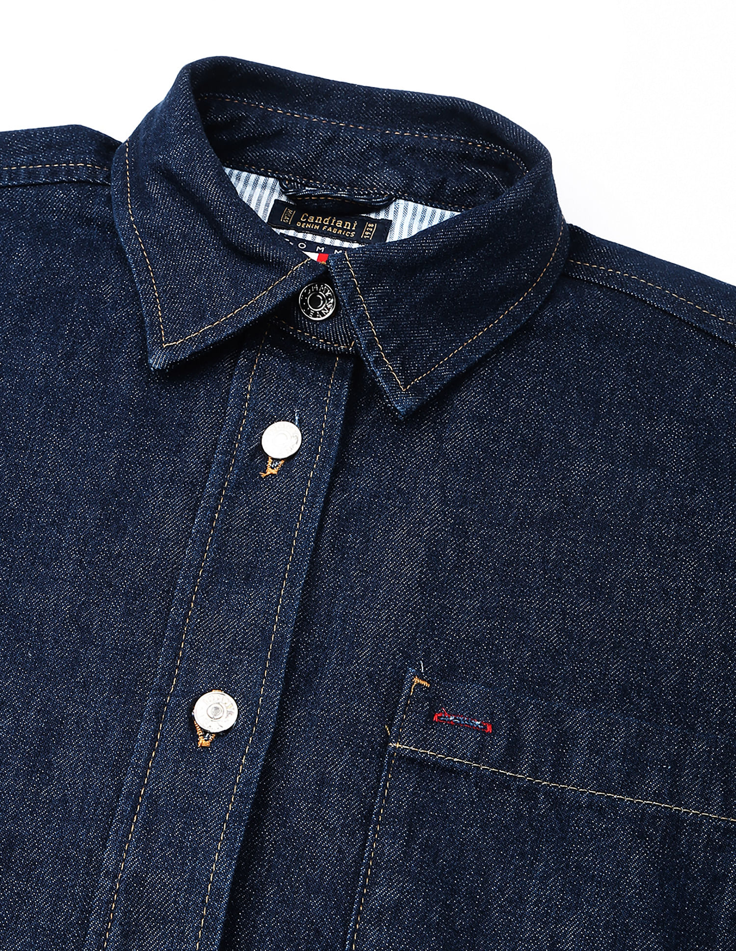 Tommy Hilfiger Solid Regular-Fit Cotton Shirt