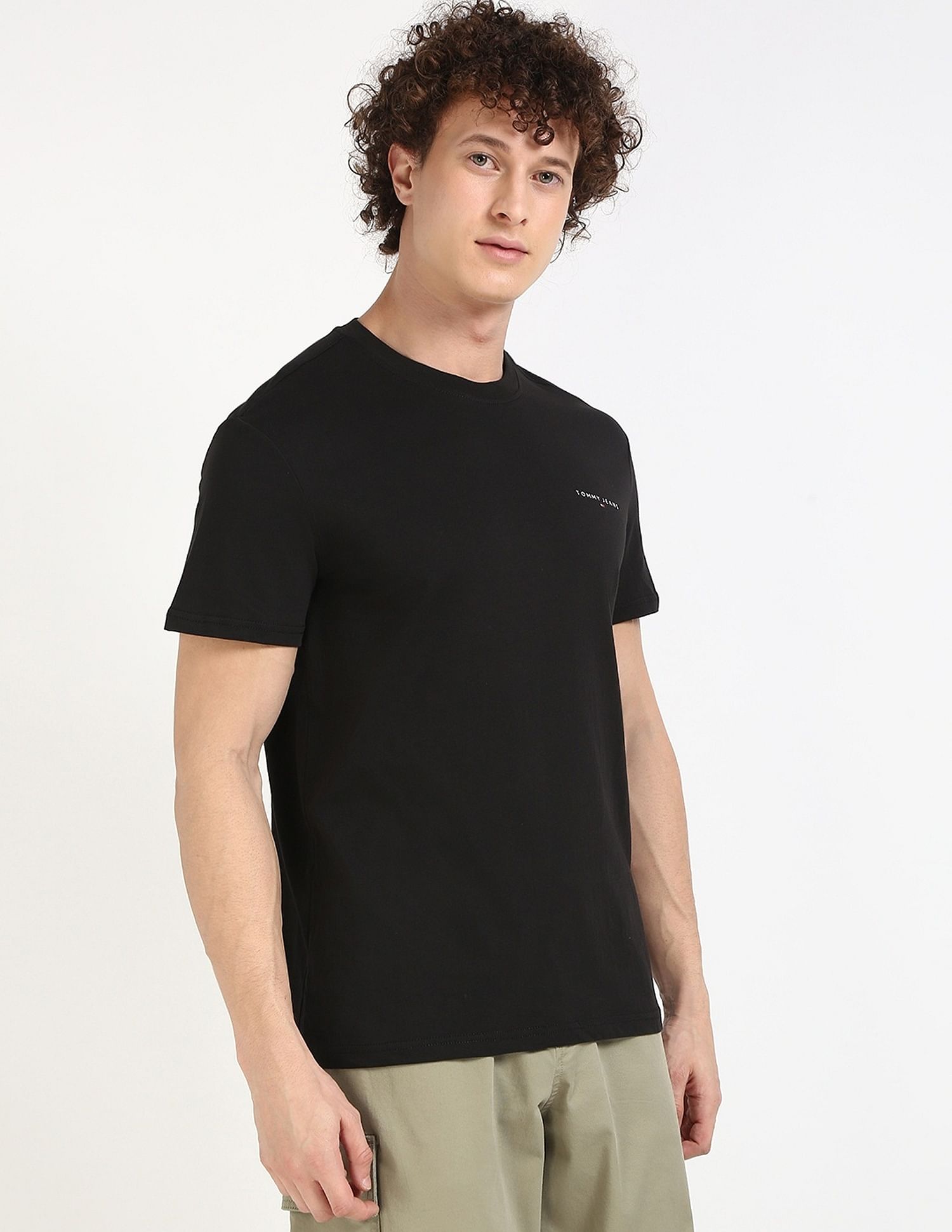Tommy Hilfiger Solid Slim-Fit Cotton T-Shirt