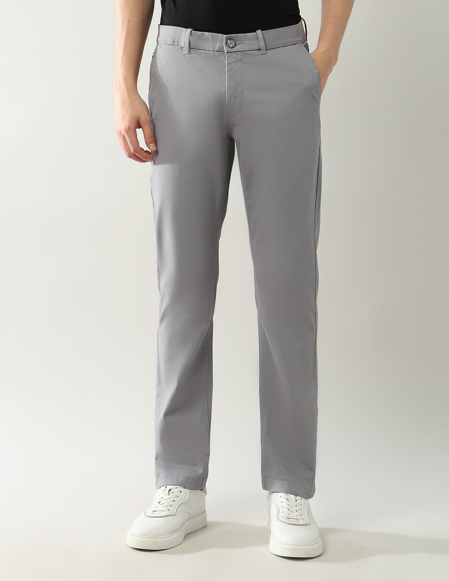 Arrow Sport Mid Rise Dobby Autoflex Trousers