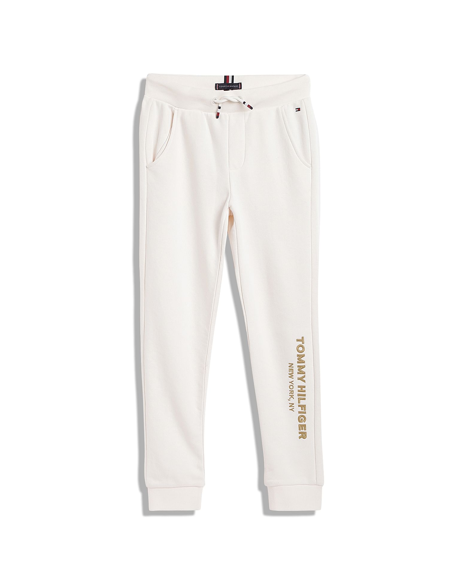 Tommy Hilfiger Kids Boys Embroidered Crest Sweatpants