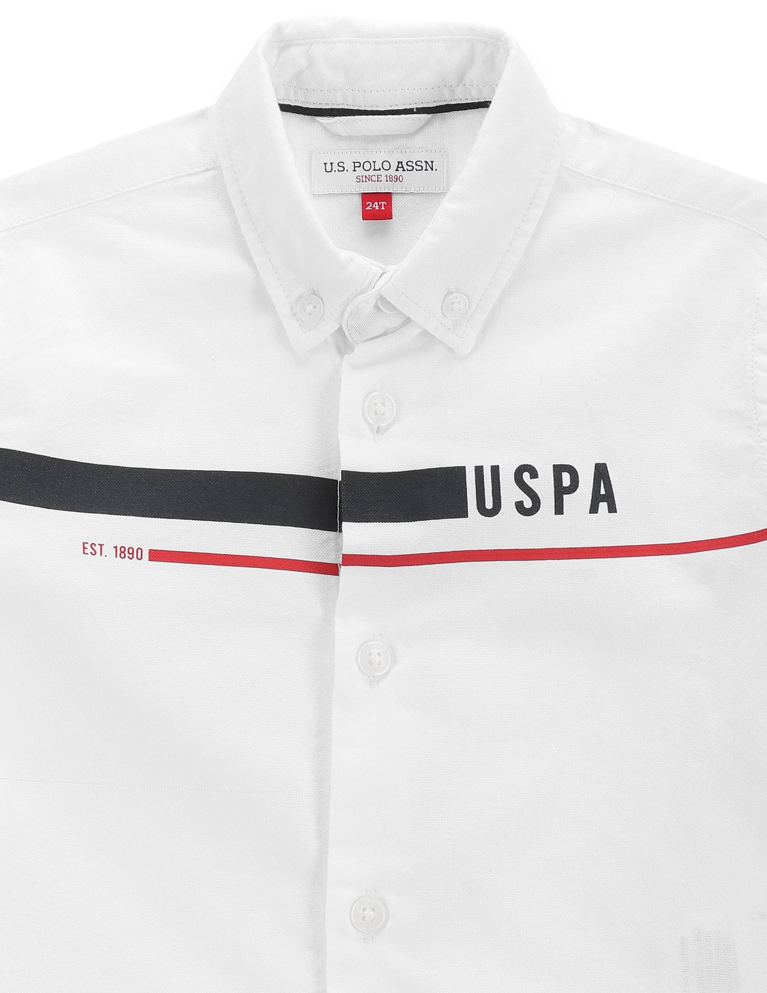 U.S. Polo Assn. Kids Boys Brand Stripe Shirt