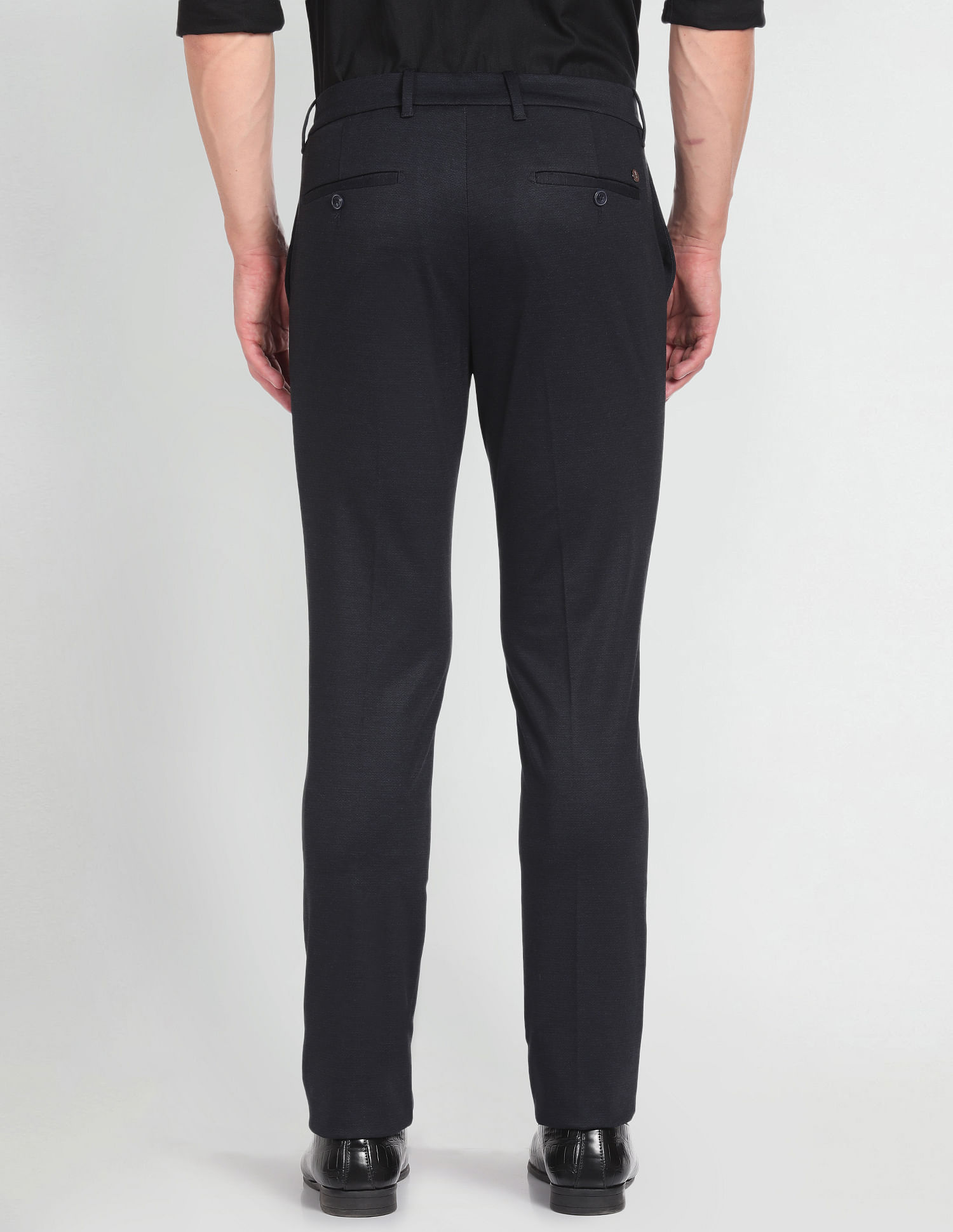 Arrow Newyork Mid Rise Dobby Trousers