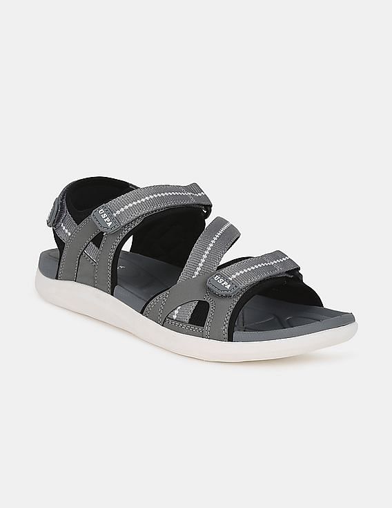 U.S. Polo Assn. Men Lightweight Cross Velcro Strap Ranny Sandals